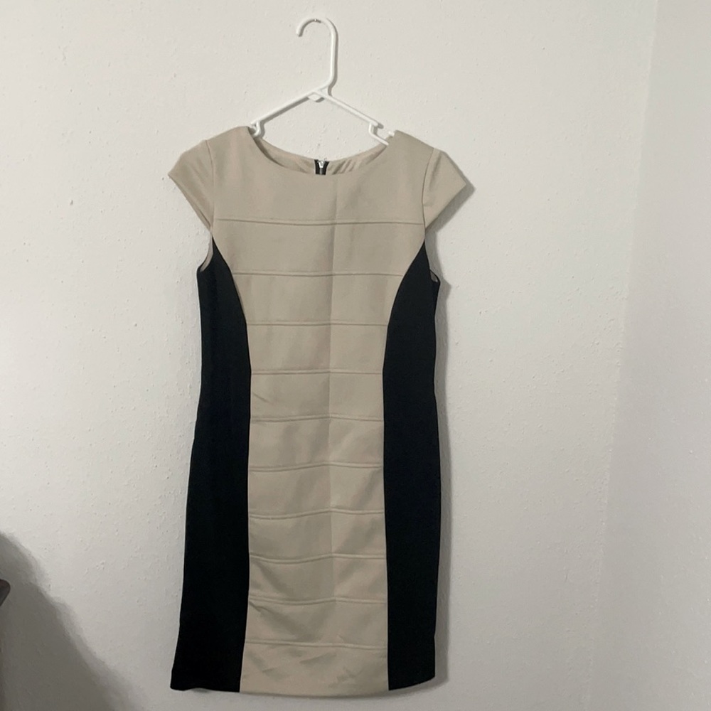 Black and Cream Professional Dress
